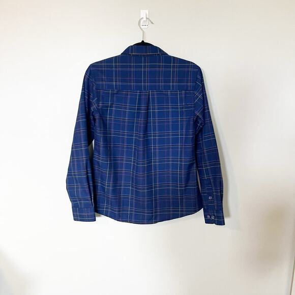 Dixxon toru blue flannel snap button shirt women’s medium - Picture 2 of 10
